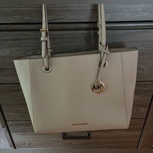 Michael Kors Blush/Cream Saffiano Leather Tote